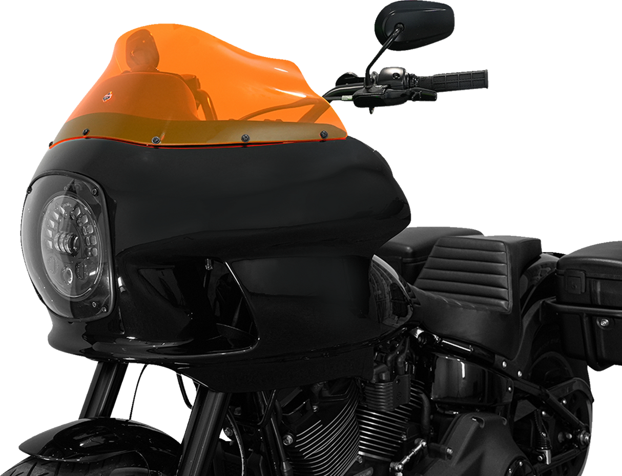 KLOCK WERKS Kolor Flare™ Windshield - 9" - Orange Ice - FXRP KWW-02-0608