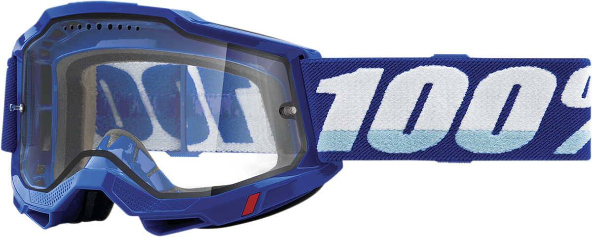 100% Accuri 2 Enduro MTB Goggles - Blue - Clear 50016-00002