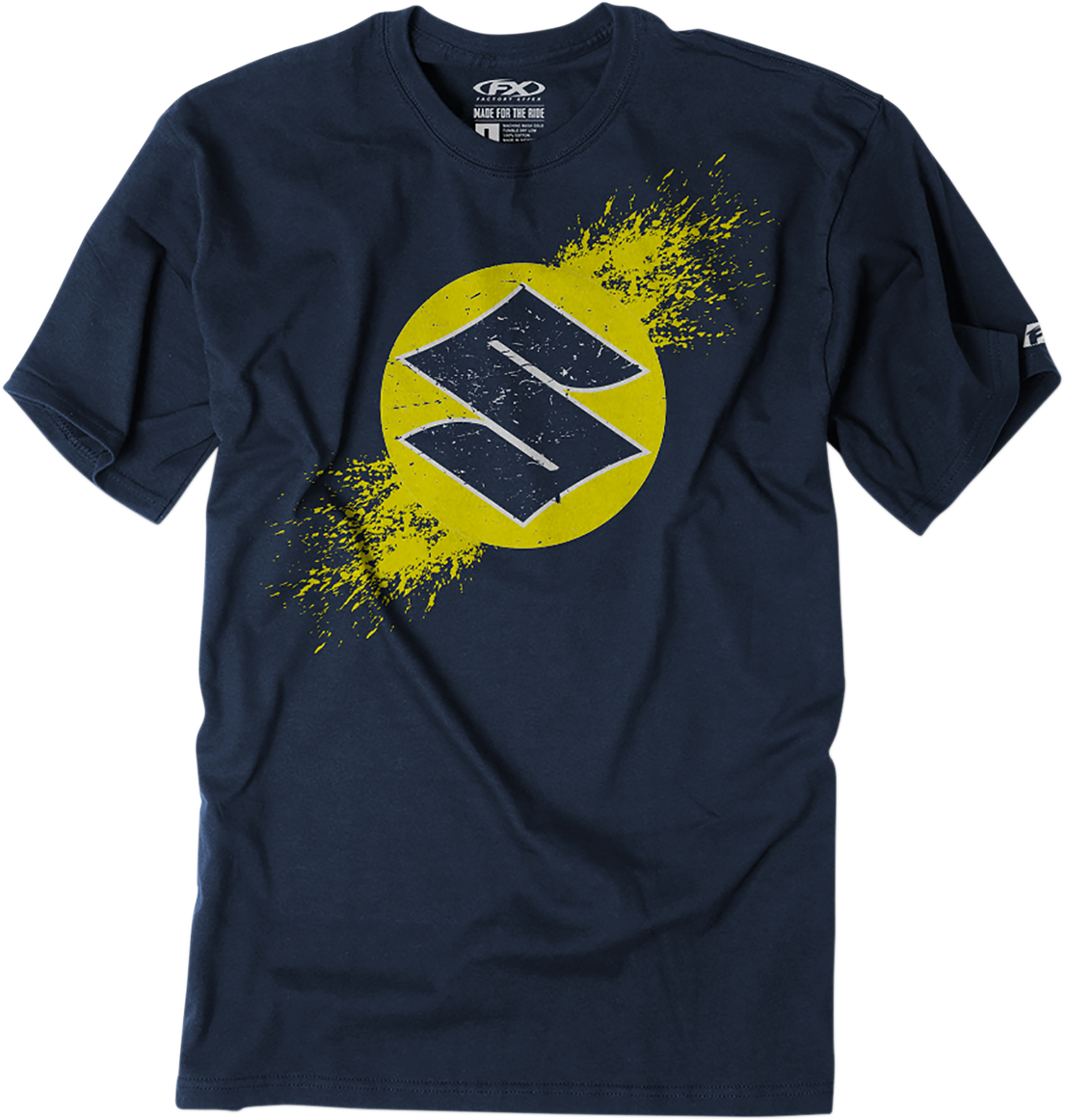 FACTORY EFFEX Youth Suzuki Overspray T-Shirt - Navy - Medium 23-83402