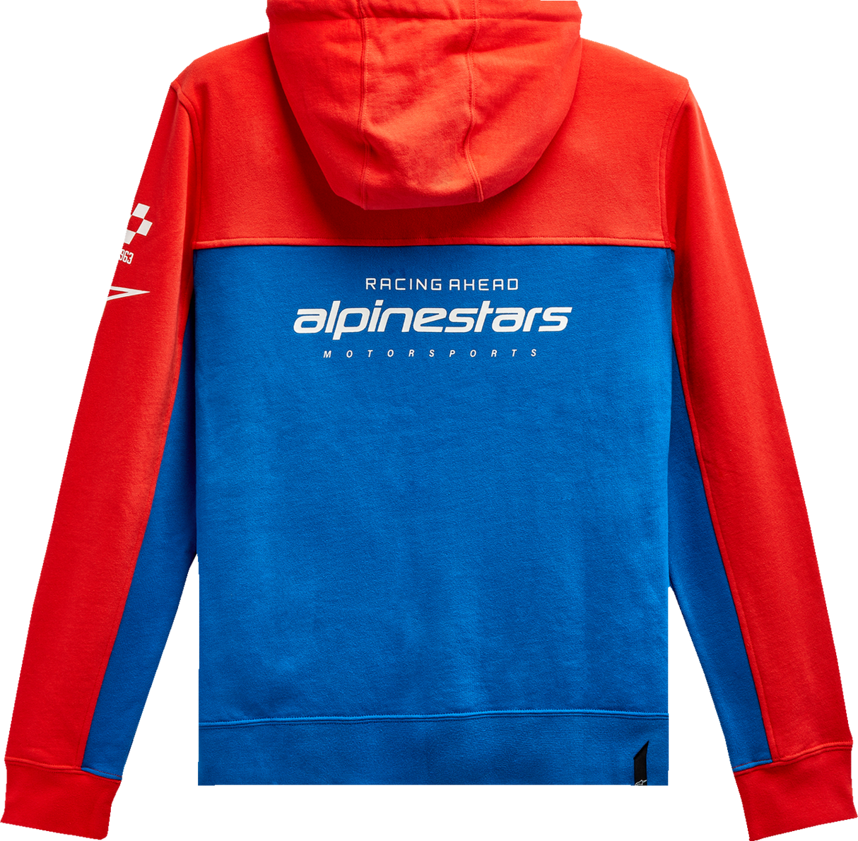 ALPINESTARS H Block Hoodie - Warm Red/Bright Blue - Medium 1213510703171M