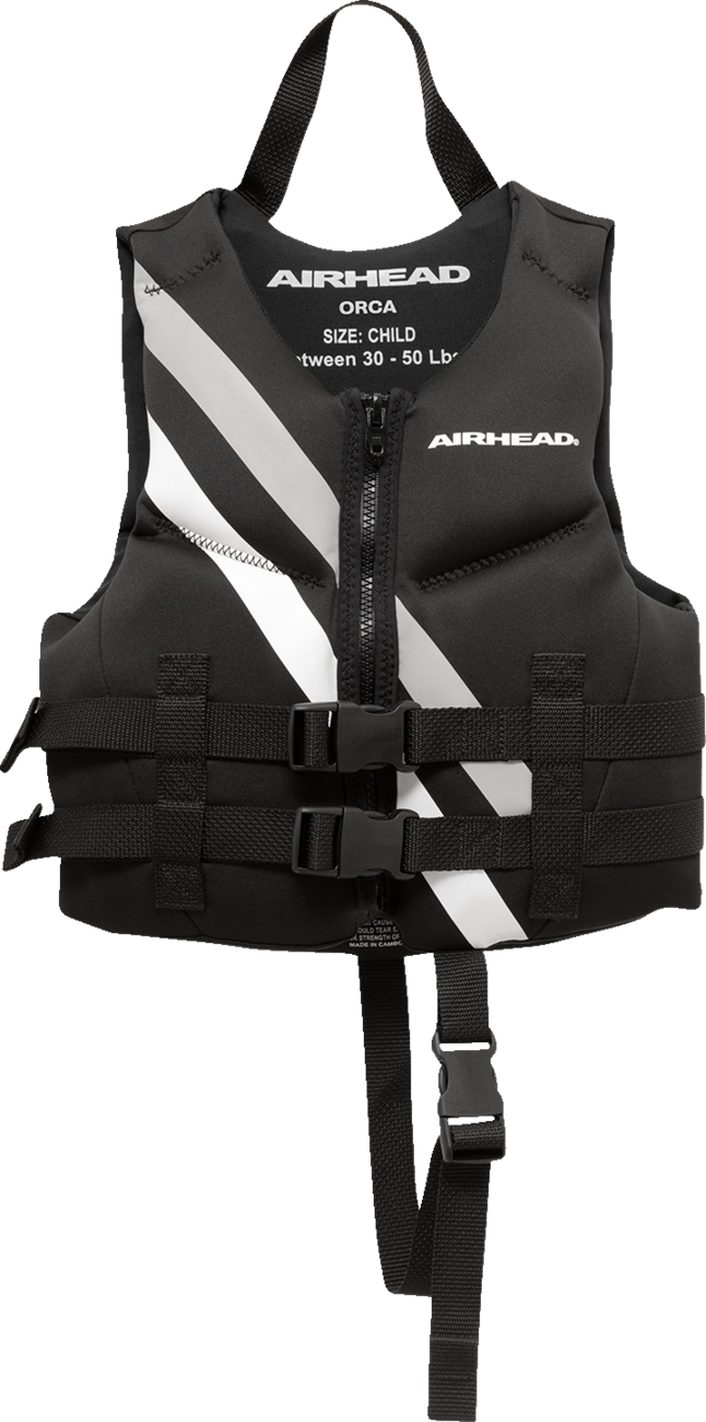 AIRHEAD SPORTS GROUP Child Orca Vest - Black/White 10075-02-B-BK