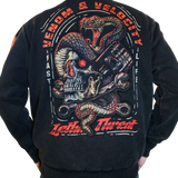 LETHAL THREAT Venom & Velocity Zip-Up Hoodie - Black - 4XL HD84075-4XL