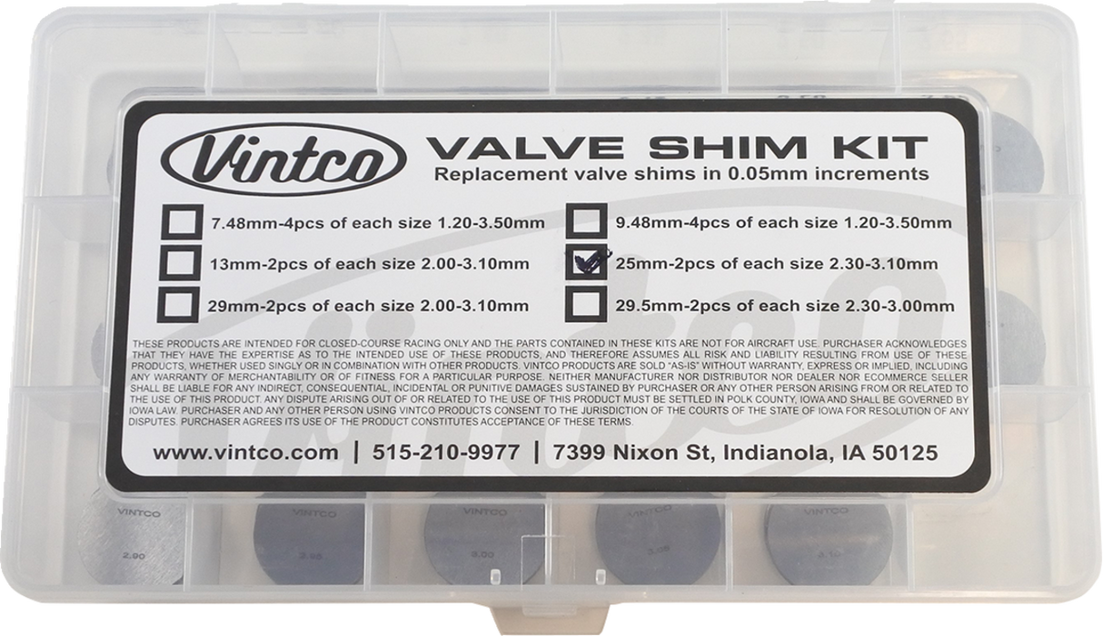 VINTCO Vintage Shim Kit 25SHIMKIT