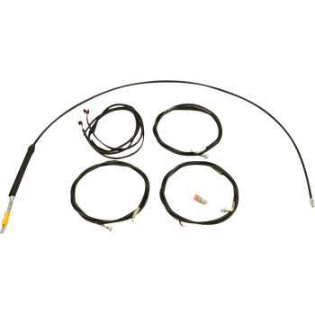 LA CHOPPERS  Cable Kit - 18" - 20" Handlebars - Black Glide  2023-2024 LA-8059KT3-19B