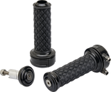 BILTWELL Grips - Alumicore - Custom - Black 6606-201-01