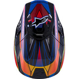 ALPINESTARS Supertech M10 Helmet - MIPS® - Era - Gloss/Blue/Red/Yellow Fluo - Large 8301223-7356-L