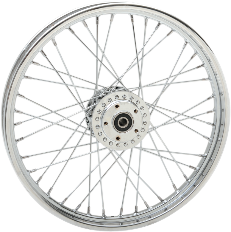 DRAG SPECIALTIES Front Wheel - Single/Dual Disc/No ABS - Chrome - 21"x2.15" 64455