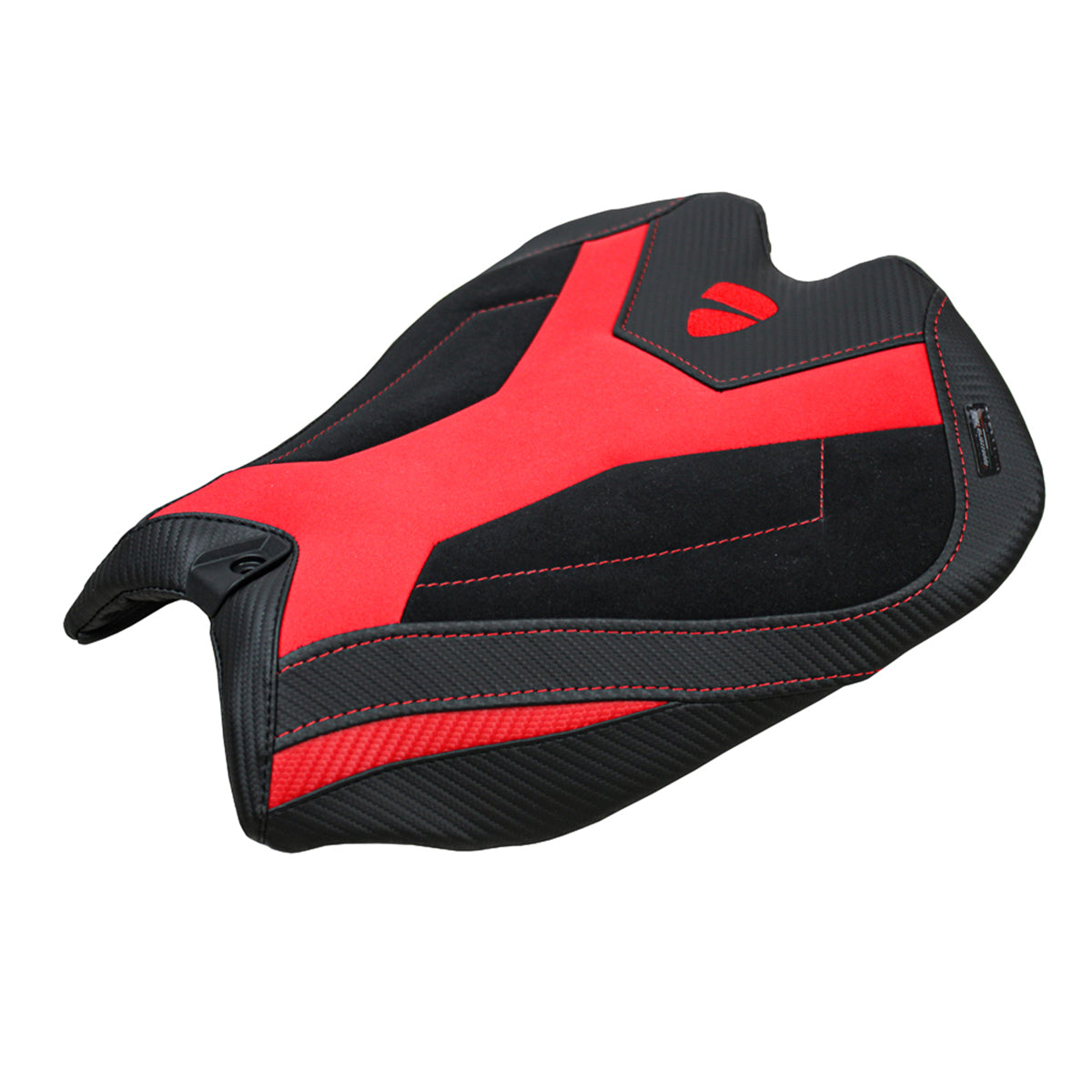 Tappezzeria Italia Ducati Panigale V4 2025 Seat Cover Suede Black Red Ducati Logo
