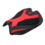 Tappezzeria Italia Ducati Panigale V4 2025 Seat Cover Suede Black Red Ducati Logo