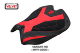 Tappezzeria Italia Ducati Panigale V4 2025 Seat Cover Suede Black Red Ducati Logo