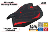 Tappezzeria Italia Ducati Panigale V4 2025 Seat Cover Ultragrip Red Black Logo Ducati