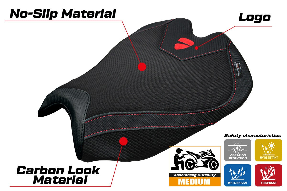 Tappezzeria Italia Ducati streetfighter V4 2025 Seat Cover Black