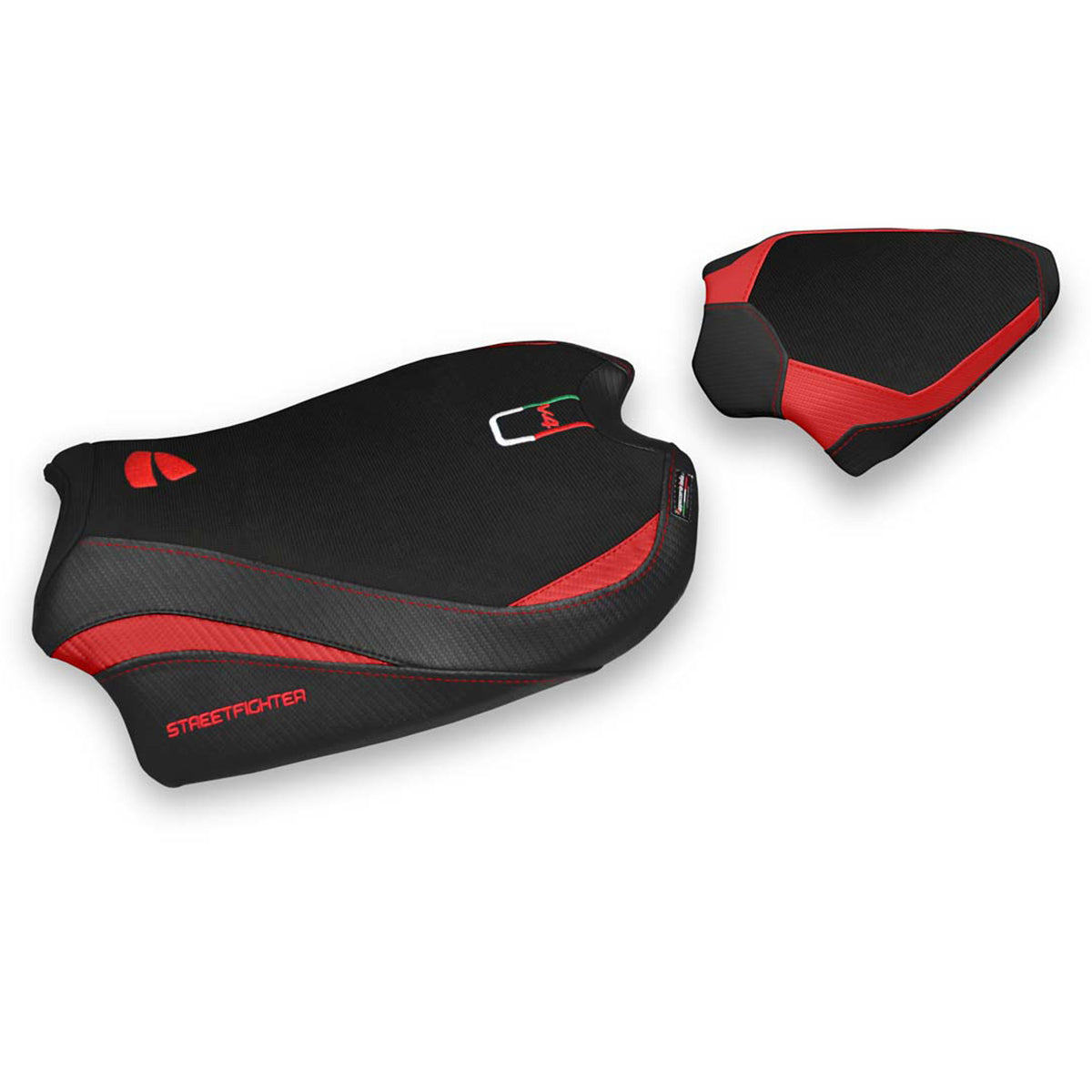 Tappezzeria Italia Ducati Streetfighter V4 2020-2024 Seat Cover Comfort in Red and Black