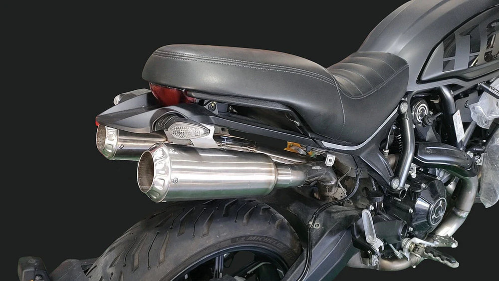 Vandemon Ducati Scrambler 1100 Pro 2021-24  Full Titanium Exhaust System DUC1100SCRTIEXBRA VA-127