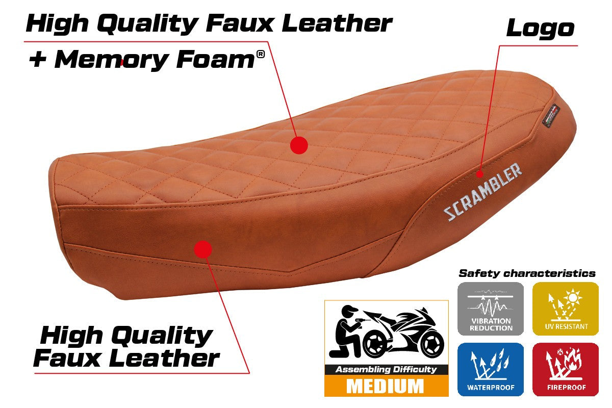 Tappezzeria Italia Ducati Scrambler Nightshift 2021-2022 Seat Cover Comfort Brick