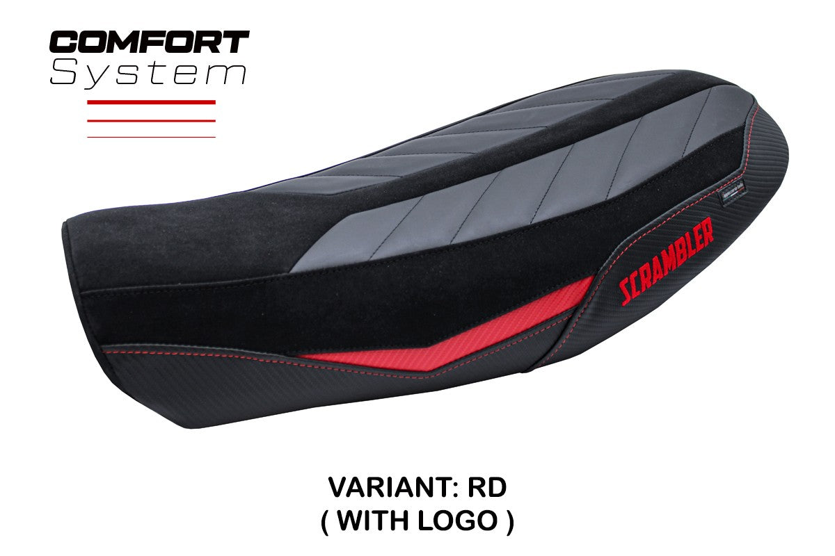 Tappezzeria Italia Ducati Scrambler Nightshift 2021-2022 Seat Cover Comfort Red Black