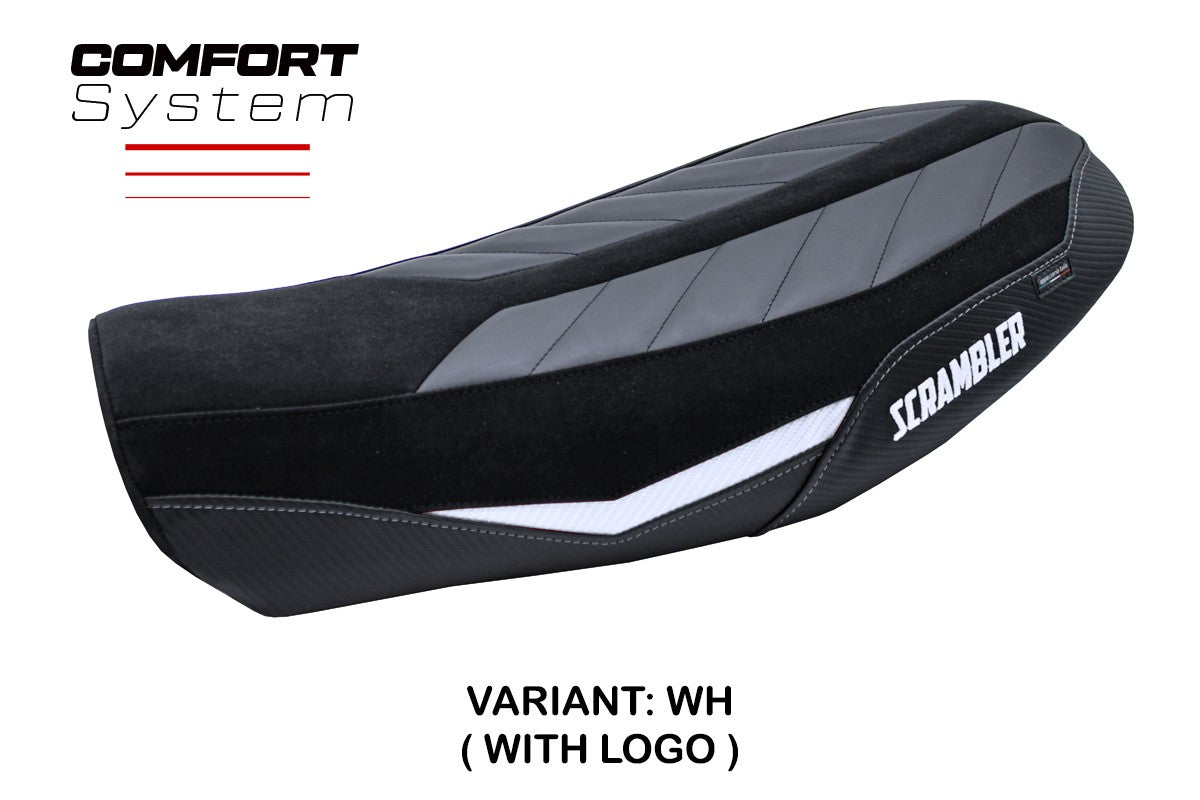 Tappezzeria Italia Ducati Scrambler Nightshift 2021-2022 Seat Cover Comfort White Black