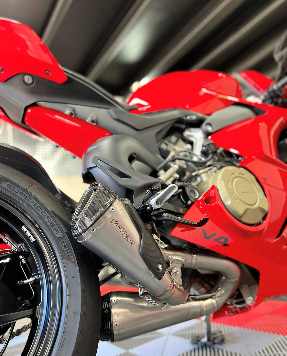 Vandemon  Ducati Panigale & Streetfighter V4 Vandemon All Titanium Slip-On DUCV4SFTIMUFLMA