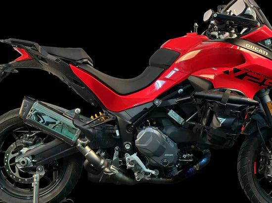 Vandemon Ducati Multistrada V2 950 Bimodal Stealth Titanium Exhaust System DUCV2MTSTIEXHWVA