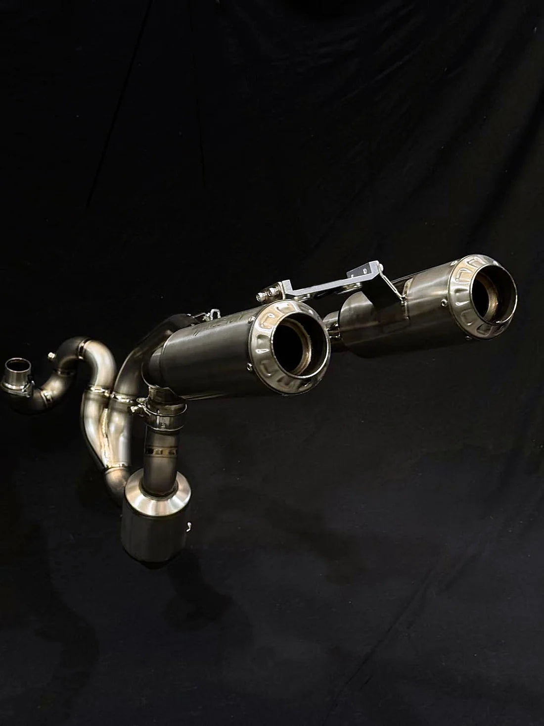 Vandemon Ducati Scrambler 1100 Pro 2021-24  Full Titanium Exhaust System DUC1100SCRTIEXBRA