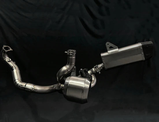 Vandemon Ducati Multistrada V2 950 Bimodal Stealth Titanium Exhaust System DUCV2MTSTIEXHWVA