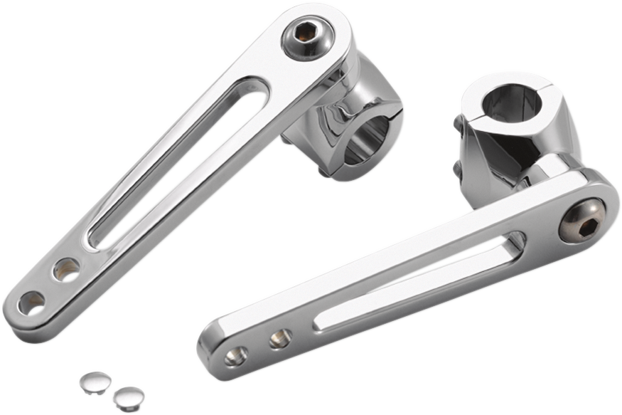 RIVCO PRODUCTS Adjustable Highway Peg Mounts - 1" - Chrome GL18004