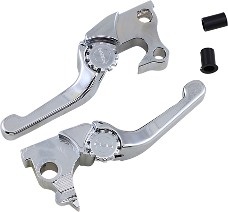 POWERSTANDS RACING Lever Set - Anthem - Shorty - Chrome 12-01655-20