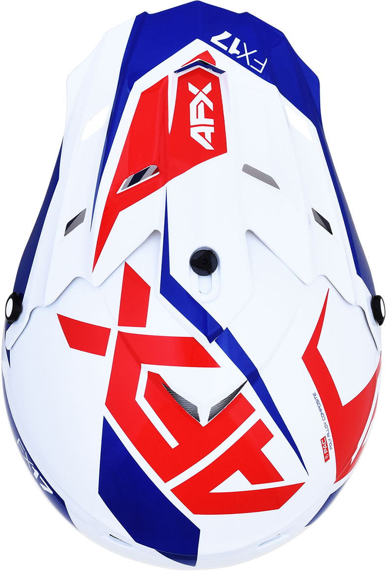 AFX FX-17 Helmet - Aced - Red/White/Blue - XL 0110-6482