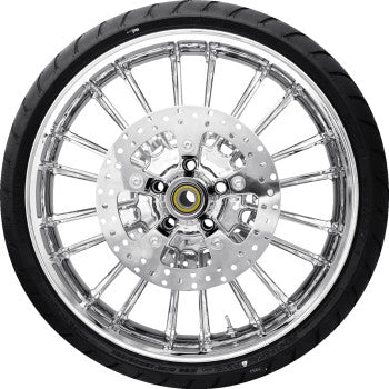 COASTAL Atlantic Front Wheel (21"/Chrome)/Rotors (11.8")/Dunlop Tire (130/60B21) MOTO PKG-ATL213CH-ABST