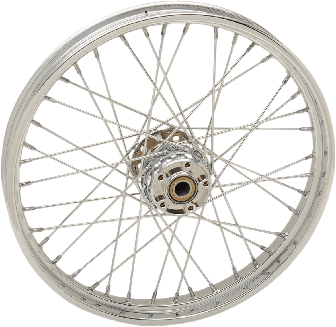 DRAG SPECIALTIES Front Wheel - Single Disc/No ABS - Chrome - 21"x2.15" - '07-'17 Softails 64417