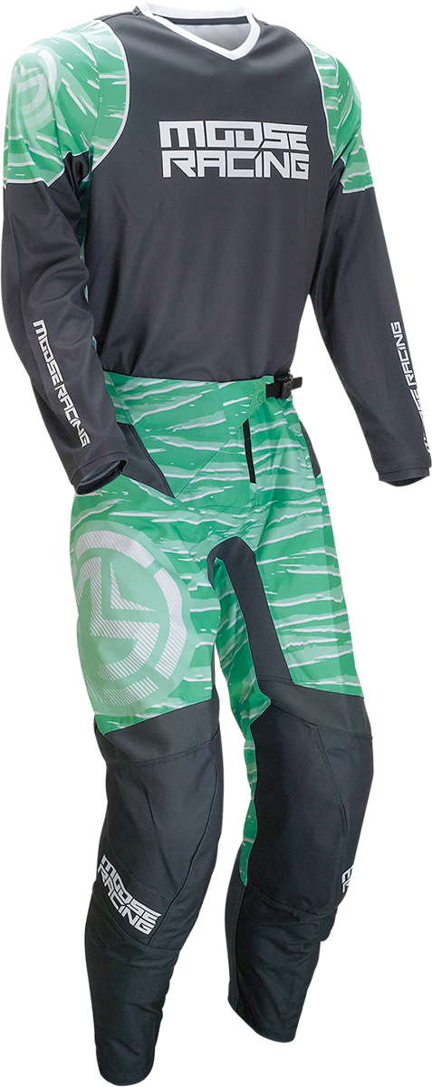 MOOSE RACING Qualifier Pants - Teal/Gray - 52 2901-10034