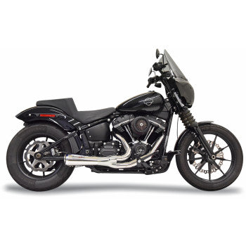 BASSANI XHAUST 2-into-1 Ripper Short Exhaust System - Chrome - 49-State Softail  2018-2023  1S73E 1800-2672