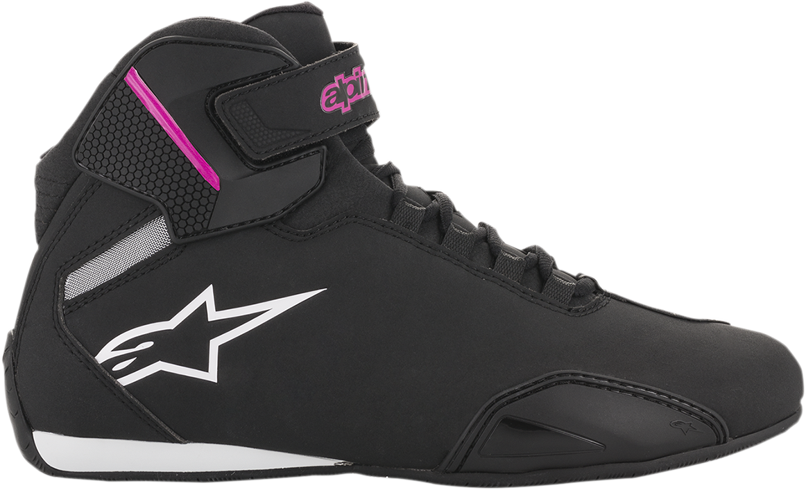 ALPINESTARS Women's Sektor Shoes - Black/Pink - US 6 251571910396