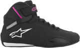 ALPINESTARS Women's Sektor Shoes - Black/Pink - US 8.5 251571910399