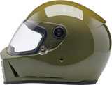 BILTWELL Lane Splitter Helmet - Gloss Olive Green - Medium 1004-154-503