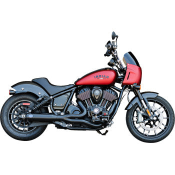 S&S CYCLE 2-into-1 Qualifier Exhaust System - Guardian Black - 49-State - Indian Chief 550-1116