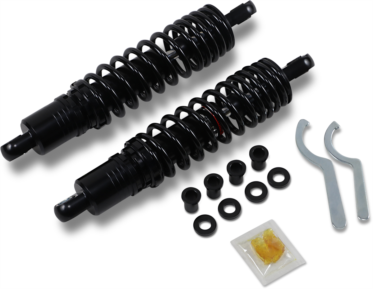 DRAG SPECIALTIES SHOCKS Premium Ride-Height Adjustable Shocks - Black - Heavy Duty - 12.5" C16-0167NUHB