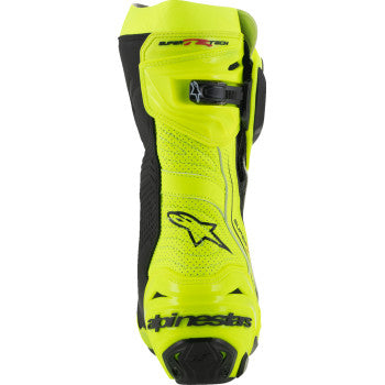 ALPINESTARS Supertech R Vented Boots - Fluorescent Yellow/Black - US 10.5/EU 45 2220121-551-45
