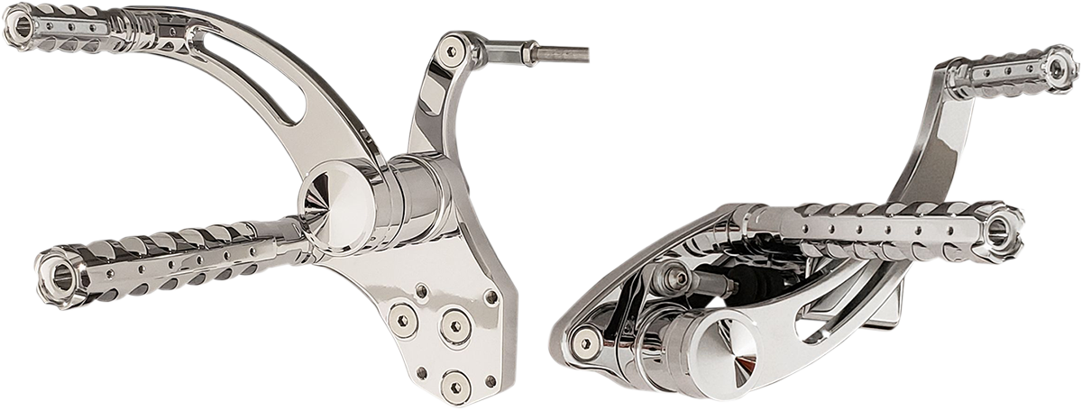 ACCUTRONIX Forward Control - Chrome - Slotted FC103-SSAKC