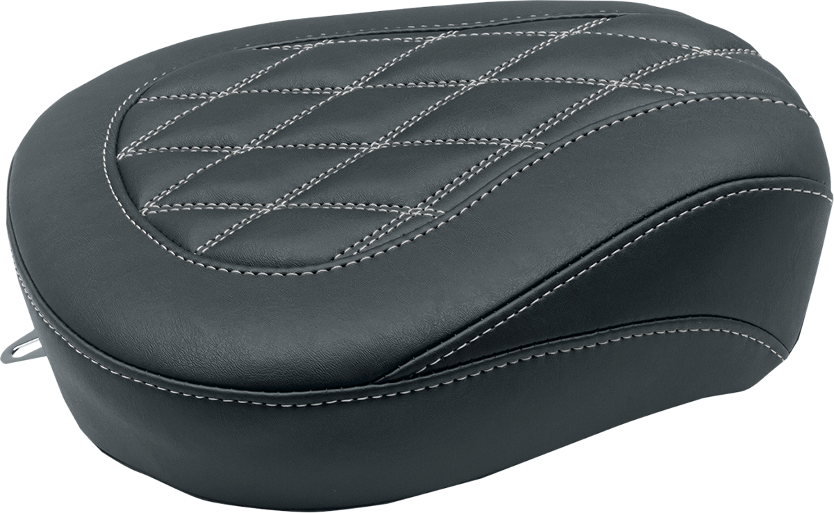 MUSTANG Wide Tripper Passenger Seat - Black w/ Gun Metal Stitching 76648GM