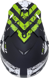 AFX FX-17 Helmet - Attack - Matte Black/Green - 2XL 0110-7183