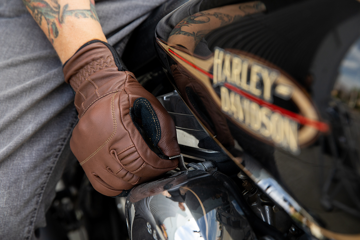 BILTWELL Belden Gloves - Chocolate/Black - Large 1505-0201-304