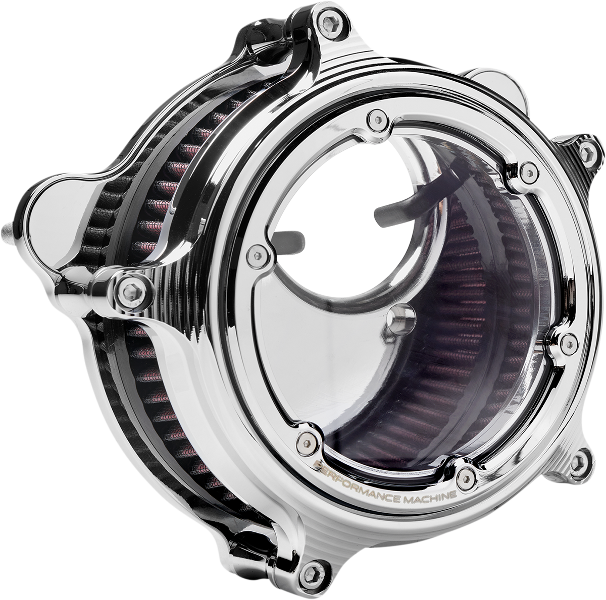 PERFORMANCE MACHINE (PM) Vision Air Cleaner - Chrome - M8 0206-2156-CH