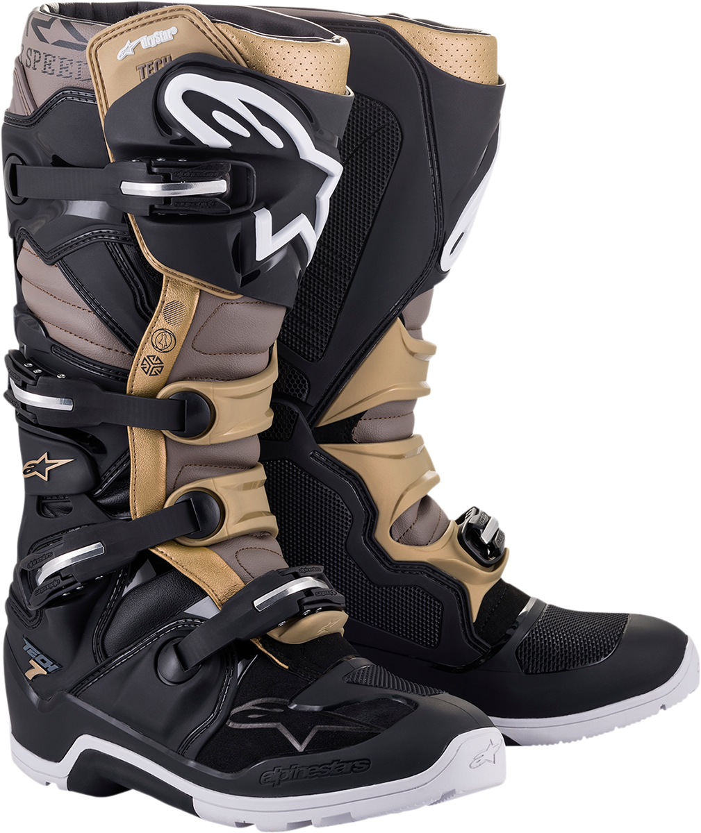 ALPINESTARS Tech 7 Enduro Drystar® Boots - Black/Gray/Gold - US 13 2012620-1959-13