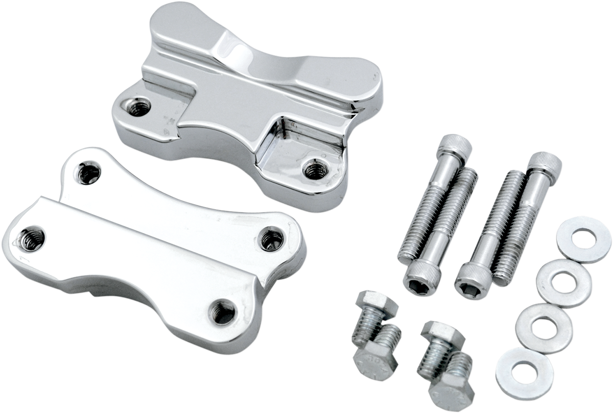 DRAG SPECIALTIES Fender-To-Fork Adapters - Chrome 1410-0066