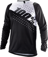 100% R-Core Long-Sleeve Jersey - Black/White - 2XL 40005-00014