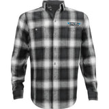 THROTTLE THREADS  Drag Specialties Flannel 25 Shirt - Black/Gray - 3XL DRG33ST61GY3R