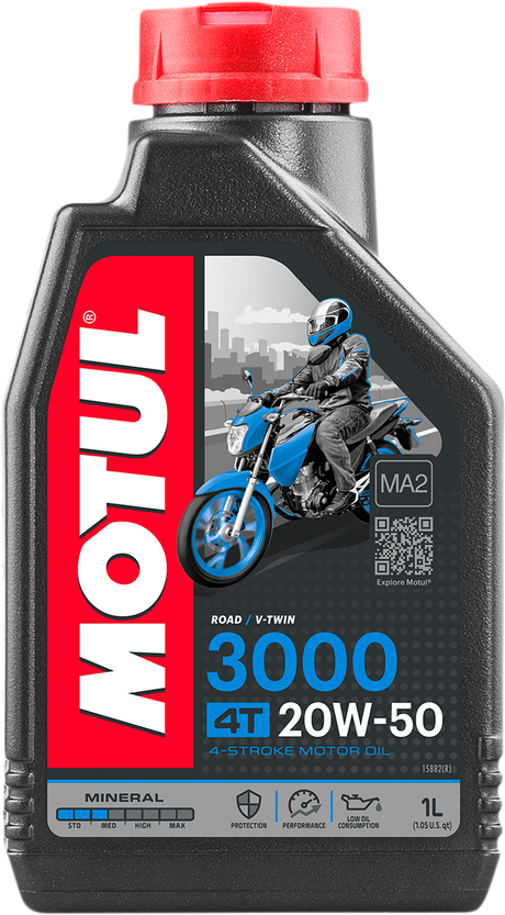 MOTUL 3000 Mineral 4T Engine Oil - 20W-50 1L 107318