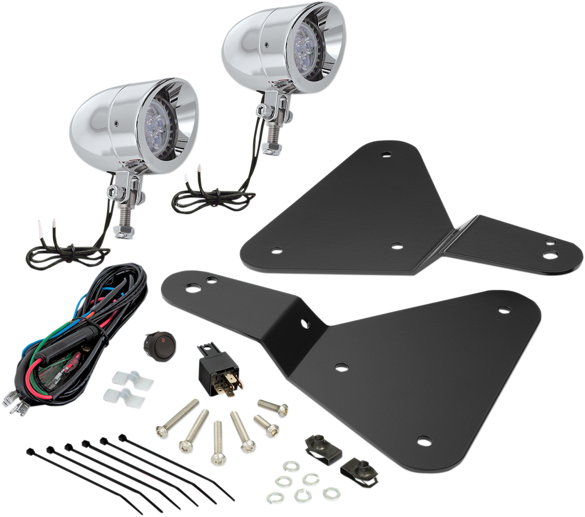 SHOW CHROME Driving Lights - 15-18 Spyder F3 - Chrome 41-301L