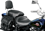 MUSTANG Seat - Wide - Touring - Without Backrest - Two-Piece - Chrome Studded - Black w/Conchos - XV650 75266